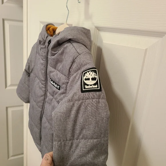 Timberland Puffer Jacket 4T Gray - Picture 4 of 12